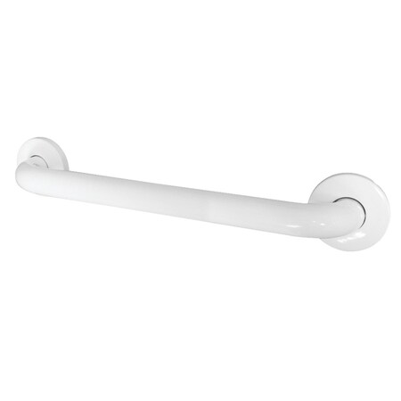 Kingston Brass Traditional GB1418CSW Made To Match 18" Stainless Steel Grab Bar, White, 21 L, Stainless Steel GB1418CSW
